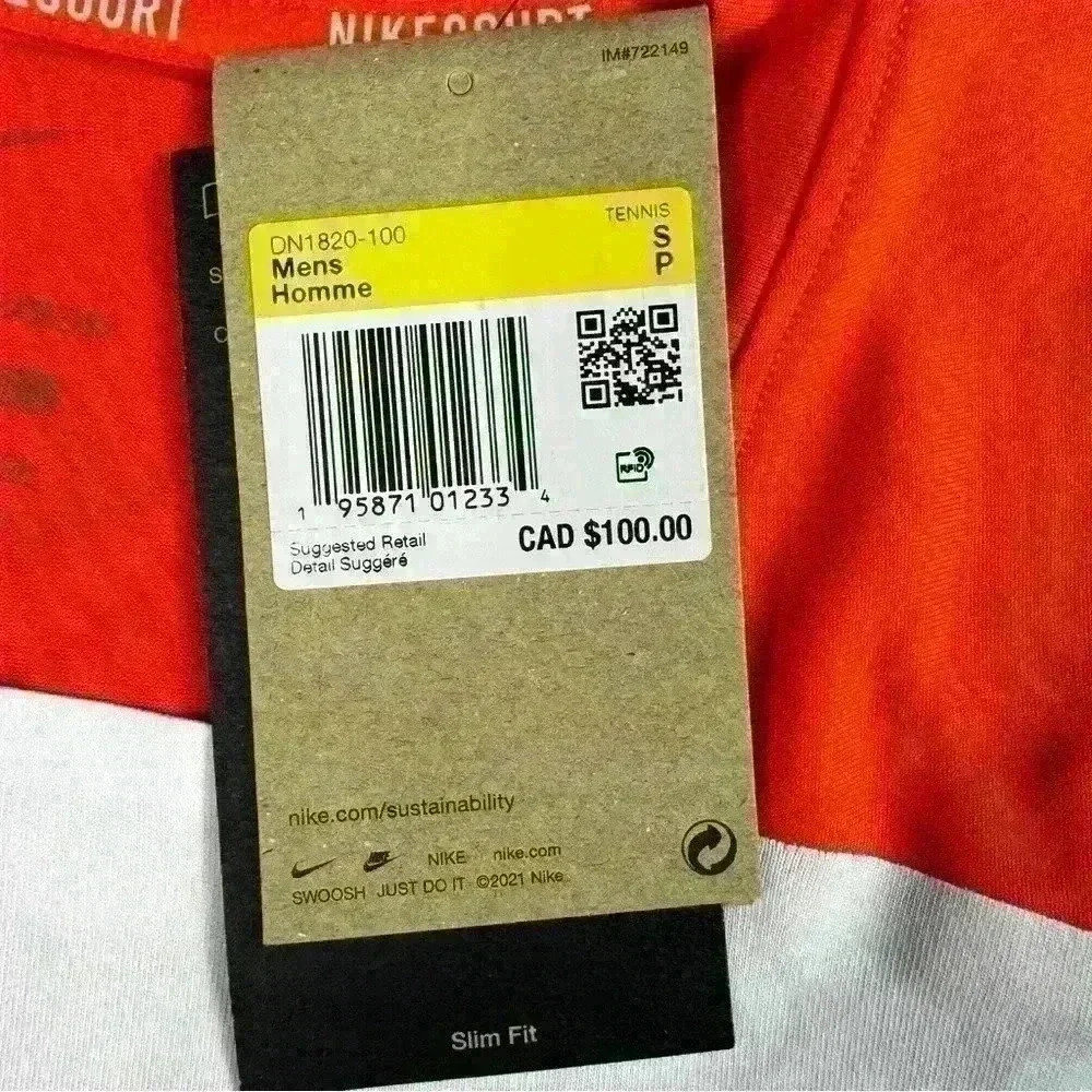 💰HUGE CLEARANCE SALE 💰 NWT Nike Court Dri-Fit ADV Slam Alcaraz Mens Shirt - Picture 4 of 9